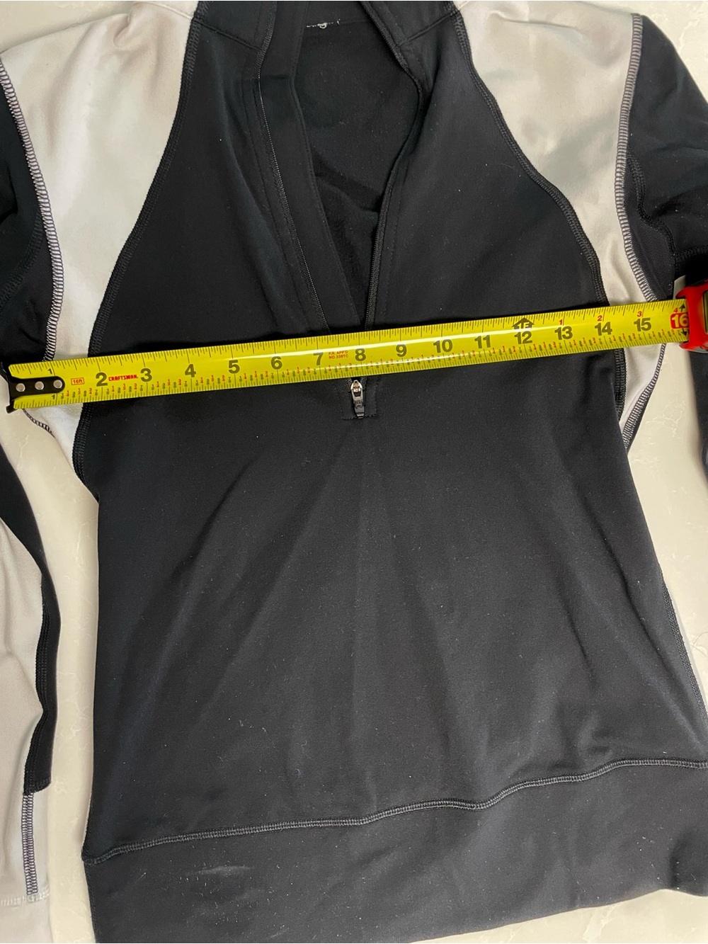 lululemon athletica Black and White Quarter-Zip Pullover Sweater - Picture 3 of 6